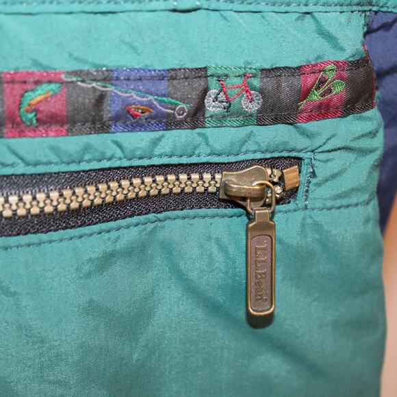 VTG L. L. Bean Women's Mountain Classic Anorak Half Zip Hooded Pullover sz S - Picture 4 of 10